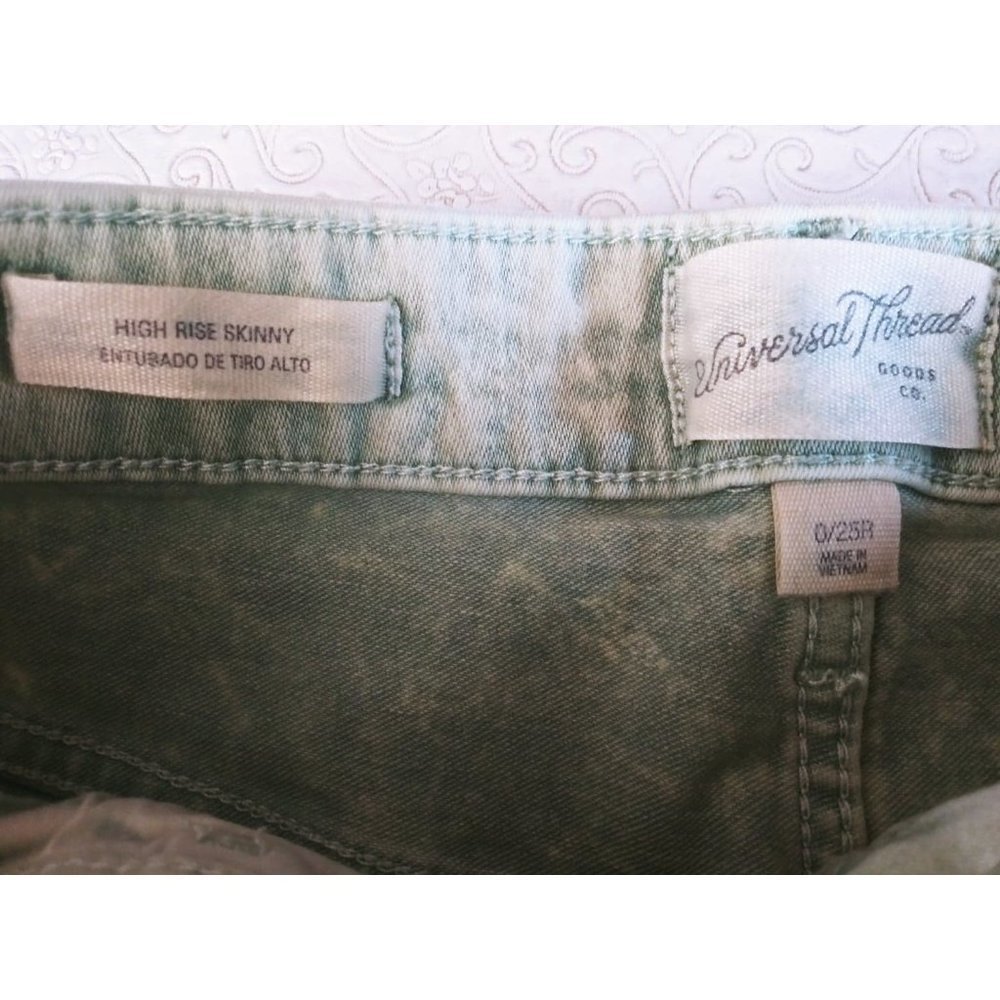 NWT Women's High Rise Skinny Jean Mint Green Universal Thread - Picture 6 of 16